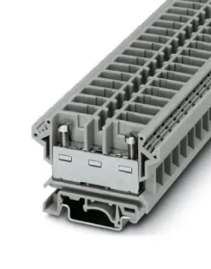 Phoenix Contact 701082 Din Rail Tb, Feed-Thru, 2Way, 6Awg