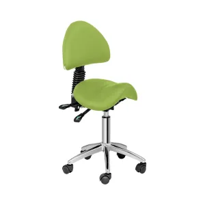 Sedlová židle 550–690 mm 150 kg světle zelená - Sedlové židle physa