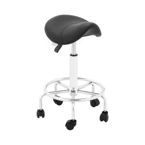 Sedlová židle 555–695 mm 150 kg Černá - Sedlové židle physa