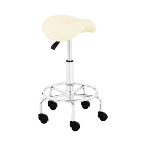 Sedlová židle 570–690 mm 150 kg Béžová - Sedlové židle physa