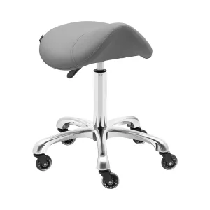 Sedlová židle 570–750 mm 150 kg tmavě šedá - Sedlové židle physa