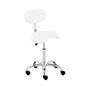 Sedlová židle 600–800 mm 150 kg Bílá - Sedlové židle physa #2706659