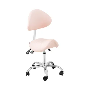 Sedlová židle 55–69 cm 150 kg Růžová, Stříbrná - Sedlové židle physa
