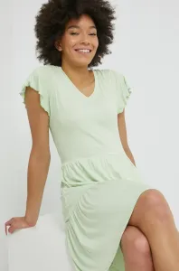 Šaty Pieces zelená barva, mini