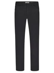 Nadměrná velikost: Pierre Cardin, Bavlněné kalhoty s pěti kapsami a jemným vzorem Antracit