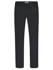 Nadměrná velikost: Pierre Cardin, Bavlněné kalhoty s pěti kapsami a jemným vzorem Antracit