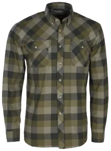 Košile dřevorubecká PINEWOOD Lumbo flannel kostkovaná - OLIVOVÁ / HNĚDÁ Velikost: 3XL