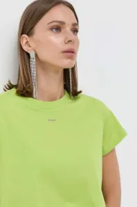 Bavlněné tričko Pinko zelená barva #5569006