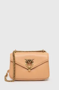 Kožená kabelka Pinko béžová barva #5687271
