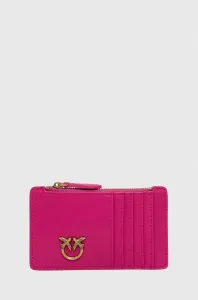 Kožená peněženka Pinko růžová barva, 100251.A0F1
