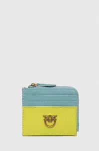 Kožená peněženka Pinko žlutá barva, 100879.A0GK