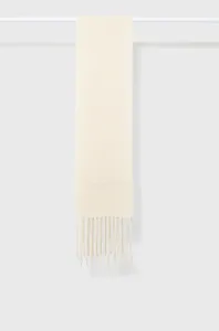 Vlněná šála Pinko béžová barva, s aplikací