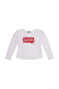 Dětské tričko s dlouhým rukávem Pinko Up bílá barva #5686683