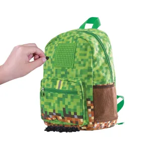 PIXIE CREW - dětský batoh MINECRAFT zeleno-hnědý