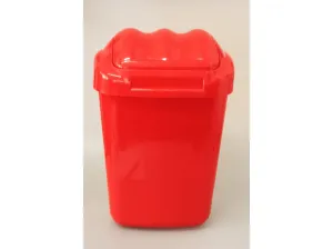 PLAFOR - Plastový odpadkový koš Fala 30 l - červený