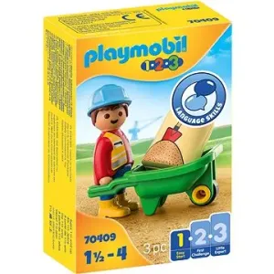 Playmobil 70409 Stavební dělník s kolečkem