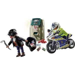 Playmobil City Action 70572 Policejní motorka: Pronásledování lupiče