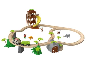 Playtive Dřevěná železnice Džungle