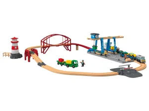 Playtive Dřevěná železnice Přístav