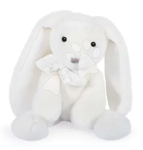 Plyšový zajíček Bunny White Les Preppy Chics Histoire d’ Ours bílý 40 cm v dárkovém balení od 0 měsíců