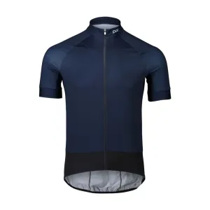 POC Cyklistický dres s krátkým rukávem - ESSENTIAL ROAD - černá/modrá XL