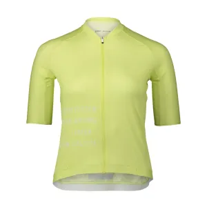 POC Cyklistický dres s krátkým rukávem - PRISTINE PRINT LADY - žlutá S
