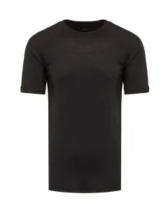 POC Cyklistické triko s krátkým rukávem - LIGHT MERINO - černá XL