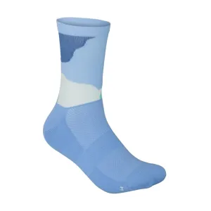 POC Cyklistické ponožky klasické - ESSENTIAL PRINT - světle modrá #4714322
