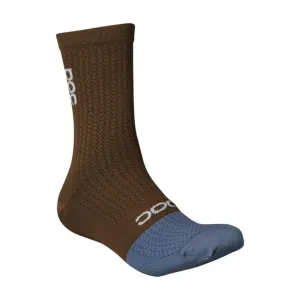 POC Cyklistické ponožky klasické - FLAIR  - hnědá/modrá