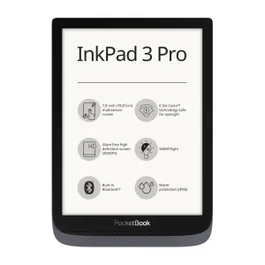 Čtečka e-knih PocketBook InkPad 3 Pro, 19.8 cm (7.8 palec)šedá