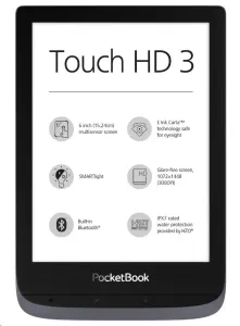 PocketBook 632 Touch HD 3 Metallic Gray, šedý