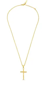 Police Minimalistický pozlacený náhrdelník Kříž WRANGELL II PEAGN0010902
