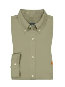 Nadměrná velikost: Polo Ralph Lauren, Bavlněná košile s vyšitým logem Olive #4793616