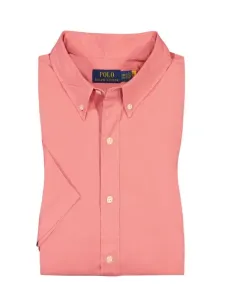Nadměrná velikost: Polo Ralph Lauren, Košile s krátkým rukávem, z lehké bavlny a s propínacím límečkem button-down Růžově červená #4808721