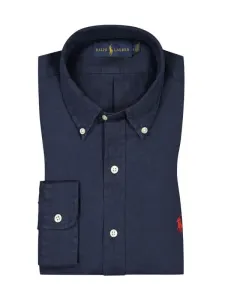 Nadměrná velikost: Polo Ralph Lauren, Lněná košile s propínacím límečkem (button-down) Námořnická Modrá #4796796