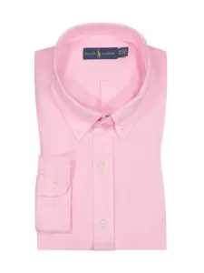 Nadměrná velikost: Polo Ralph Lauren, Lněná košile s propínacím límečkem (button-down) Růžově červená #4796788