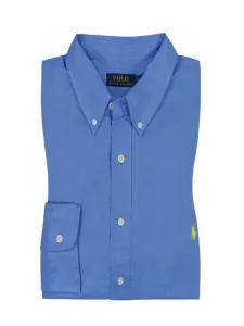 Nadměrná velikost: Polo Ralph Lauren, Lněná košile s propínacím límečkem (button-down) Světle Modrá #4796790