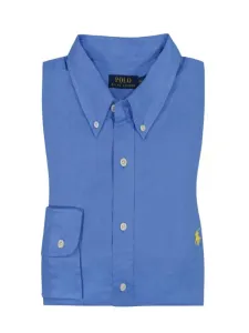 Nadměrná velikost: Polo Ralph Lauren, Lněná košile s propínacím límečkem (button-down) Světle Modrá #4796791