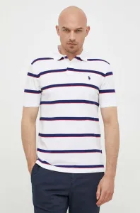 Bavlněné polo tričko Polo Ralph Lauren bílá barva #5911050