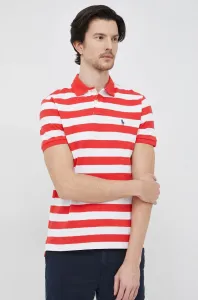 Bavlněné polo tričko Polo Ralph Lauren červená barva #4685060