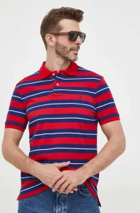 Bavlněné polo tričko Polo Ralph Lauren červená barva #5565556