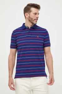 Bavlněné polo tričko Polo Ralph Lauren tmavomodrá barva #5363081