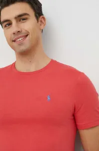 Bavlněné tričko Polo Ralph Lauren červená barva #5889102