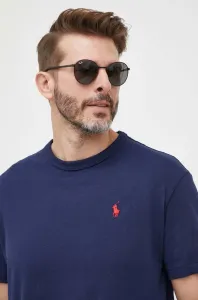 Bavlněné tričko Polo Ralph Lauren tmavomodrá barva