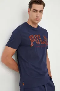 Bavlněné tričko Polo Ralph Lauren tmavomodrá barva, s aplikací #5963805