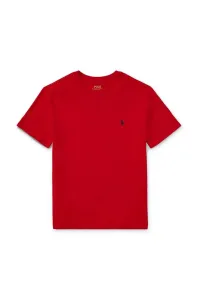 Dětské bavlněné tričko Polo Ralph Lauren červená barva #2042487
