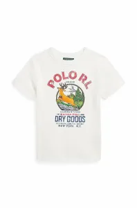 Dětské tričko Polo Ralph Lauren béžová barva, s potiskem #5251154