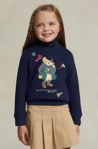 Dětské tričko s dlouhým rukávem Polo Ralph Lauren tmavomodrá barva, s potiskem #5688423