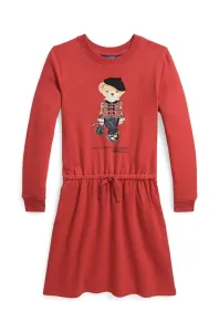 Dívčí šaty Polo Ralph Lauren červená barva, mini #6114788