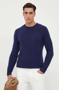 Kašmírový svetr Polo Ralph Lauren pánský, tmavomodrá barva #5968408